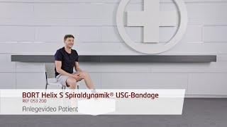 BORT Helix S Spiraldynamik® USG-Bandage (REF 053200) Anlegevideo Patient