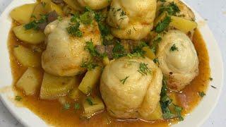 Штрудели с картошкой и мясом