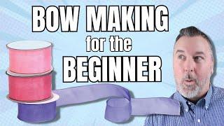 How to Make a Big Bow for Beginners - Bow DIY - Wreath DIY #howtomakeabow