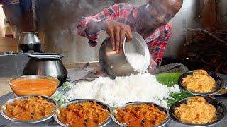 MUKBANG- சுட சுட சோறும் ஆட்டு குடல் கறி குழம்பும் | Mutton boti curry ,white rice ,Egg boti kalaki