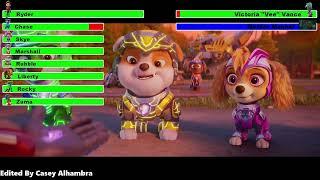 PAW Patrol: The Mighty Movie (2023) Final Battle with healthbars