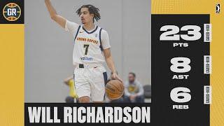 CAREER-HIGH Night For Rookie Will Richardson Who Dropped 23 PTS, 8 AST & 6 REB For Gold!