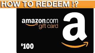 How to Redeem Amazon gift cards (instructions manual)