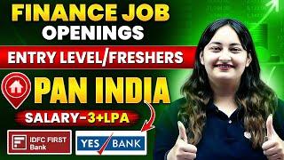 Finance Job vacancies updates for freshers/graduates in Private Banks|| Private Bank jobs