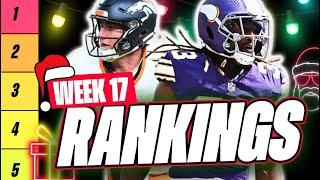  CHAMPIONSHIP RANKINGS for Week 17 Fantasy Football  | Fantasy Football Rankings