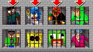 Minecraft PE : DO NOT CHOOSE THE WRONG PRISON! (Jelly, PrestonPlayz, Baby Sonic & MORE)