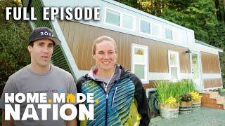 Two Triathletes SQUEEZE Into 370 Sq. Ft. Home (S4, E12) | Tiny House Nation | Full Episode