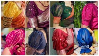 Latest Puff Sleeves Designs 2024 | Blouse Sleeves Design Ideas | Blouse Designs | Baju Ki Designs |