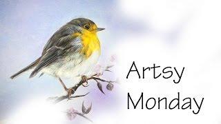 Artsy Monday; Cute Bird/Robin Speed Drawing