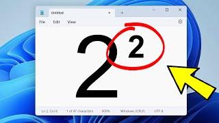 How To Type a Squared Symbol On Windows 11 / 10 / 8 / 7 | Put square meter - (a ²)  , (m²)  