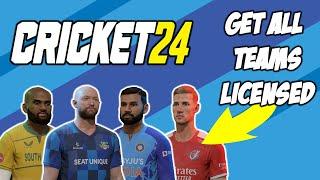 How To Get All Licensed Teams on Cricket 24 | Cricket 24 Tutorial