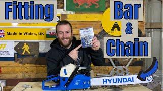 How To Fit & Tighten A New Bar & Chain On A Chainsaw