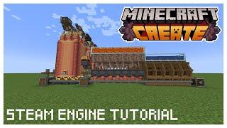 The UNBREAKABLE Steam Engine TUTORIAL | Create Mod 1.19.2 | #tutorial  #minecraft #create