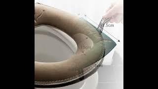 Universal Toilet Seat Cover Winter Warm Soft WC Mat Bathroom Washable Removable Zipper