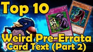 Top 10 Cards With Weird Pre-Errata Card Text in Yugioh [Part 2]
