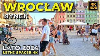 Wrocław 2024 Rynek Tętniący Życiem - Najpiękniejsze Atrakcje Wrocławia w 4k HDR