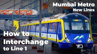 Mumbai's New Metro Line 2023 | How to Interchange with Metro Line 1 from New Lines