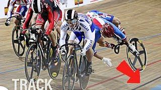 10 CAIDAS CAÍDAS MAS ALUCINANTES EN CICLISMO DE PISTA