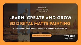 Webinar on 3D-DMP: Hear from Nikita Lobo, Technicolor Creative Studios Academy