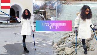 How I build a snowman as an Amputee?|Amputee girl |Amputee woman 2020 |Schneemann