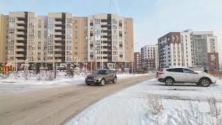 Irkutsk: residential complex “Symbol” - a walk in winter in Siberia | Life in Russia