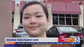 Missing Southern California girl, 15, found safe