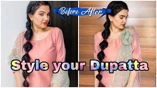 Must Try Dupatta Style  Dupatta Draping Style #dupattahacks