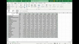 How to make a header row in Excel