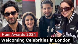 Celebrities arriving in London for HUM Awards 2024 - Hania Aamir, Mahira Khan, Ahad Raza Mir