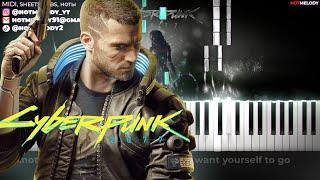 Cyberpunk 2077 - I Really Want to Stay at Your House piano karaoke instrumental