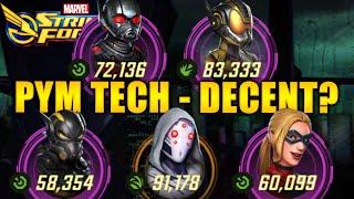 Pym Tech - Decent? Forced Usage? ISO-8 T4s - MARVEL Strike Force - MSF