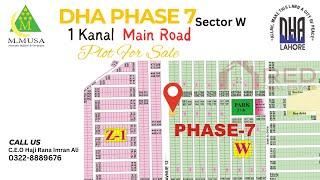 DHA Phase 7| Residential Plot | For Sale| M.Musa Associates®