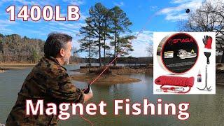 UNBOXING and REVIEW Snaga 1400+LB Magnet Fishing Kit | Our 1st Magnet Fishing Adventure