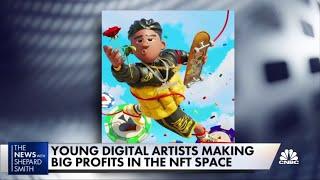 Digital artist makes big bucks in NFT space