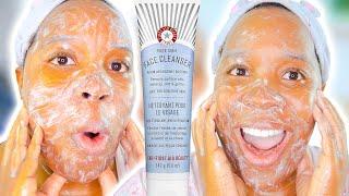 I tried First Aid Beauty FACE Cleanser! First Aid Beauty REVIEW!