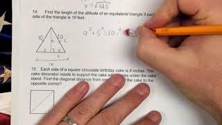 2017U8#14 Find Altitude of Equilateral Triangle