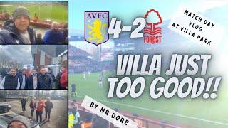 REDS SHOCKING 1ST HALF AS VILLA TOO STRONG | ASTON VILLA 4-2 NOTTINGHAM FOREST | MATCH DAY VLOG