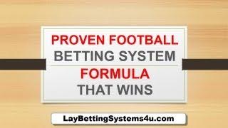 Proven Football Betting System Formula That Wins