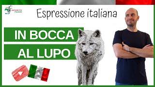 Italian natural expression: "IN BOCCA AL LUPO" | Speak Italian naturally