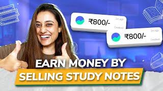 How to make money online by selling study notes? | Side hustles for college students