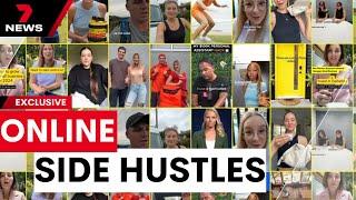 Australians making money with online side hustles to battle cost of living | 7 News Australia