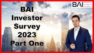 Investor Survey 2023 - Part One: What drives the industry?