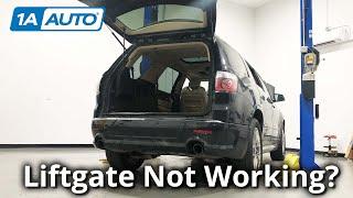 SUV Power Liftgate Won't Open? Bad Switch or Latch? How to Find Out!