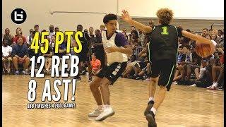Big Baller Brand Finishes A Game!! LaMelo Drops 45 Points!!!