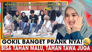 TERNEKAT‼️PRANK LEWANE TV DUDUK DITENGAH CEWEK NGUMPUL | MALAYSIANREACTION