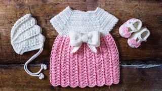  Easy Crochet Baby Dress  (Suitable for Beginners also!)