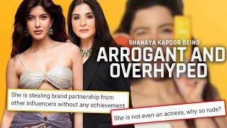 Shanaya Kapoor being DESPERATE FOR FAME ? Caught STEALING Brand partnership? | ARROGANT & RUDE?