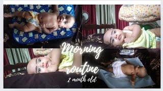 2 Month old  baby Morning routine#baby #newborncaretips #babycaretips