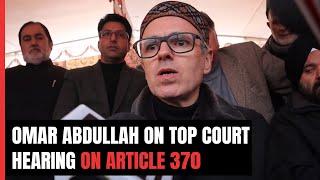 Omar Abdullah On Supreme Court's Hearing On Article 370: "Our Political Fight Will Carry On"