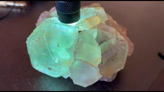 Double Terminated Calcite Phantom & A Sunrise For The Ages, A Neon Green Mineral Road Trip Adventure